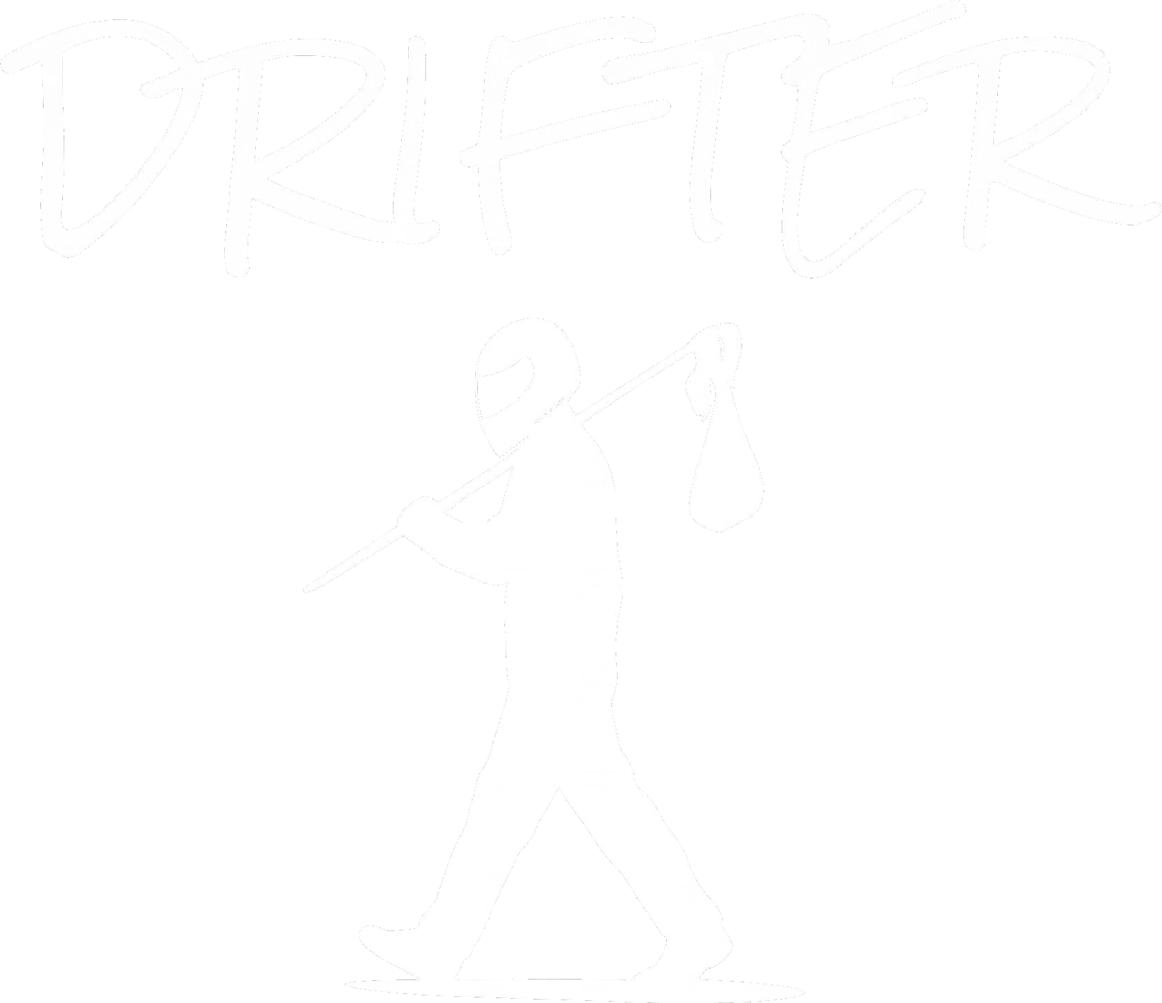 Drifter Game Logo - Endless Top-Down Racing Game